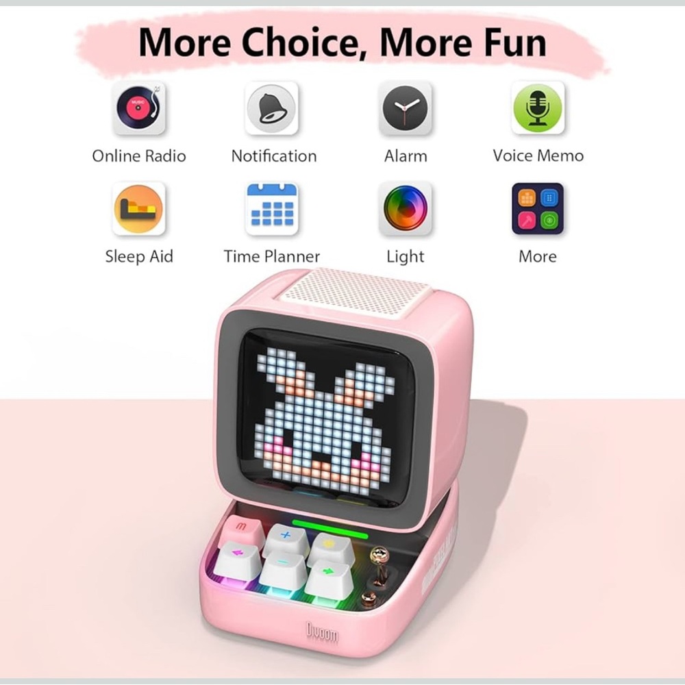 Divoom Ditoo Retro Pixel Art Game, Bluetooth Speaker, Alarm clock and more - Picture 3 of 9